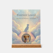 Custom Labrador Retriever Memorial Acrylic Sign Acryl Bord (Voorkant)