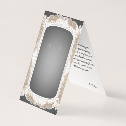Custom Lace Lijst Zelfstandige Oorbel Kaarten (Voorkant)