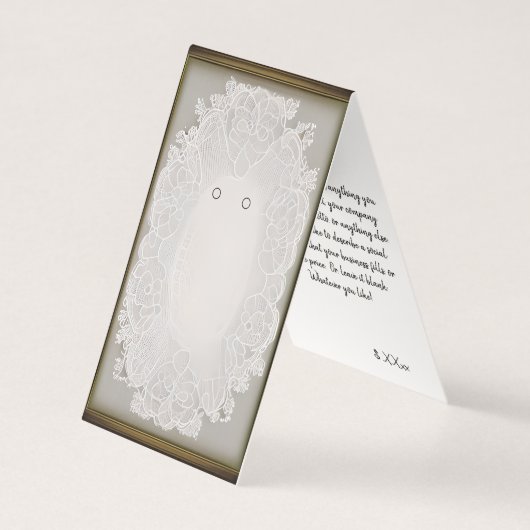 Custom Lace Lijst Zelfstandige Oorbel Kaarten (Voorkant)