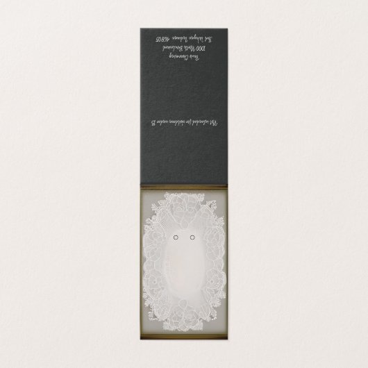 Custom Lace Lijst Zelfstandige Oorbel Kaarten (Buitenkant ongevouwen)