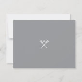 Custom Lacrosse Note Card  Bedankkaart (Achterkant)