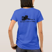 Custom Ladies Billiards Pool League Team Tshirts (Achterkant)