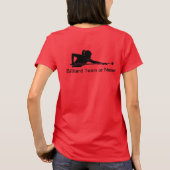 Custom Ladies Billiards Pool League Team Tshirts (Achterkant)