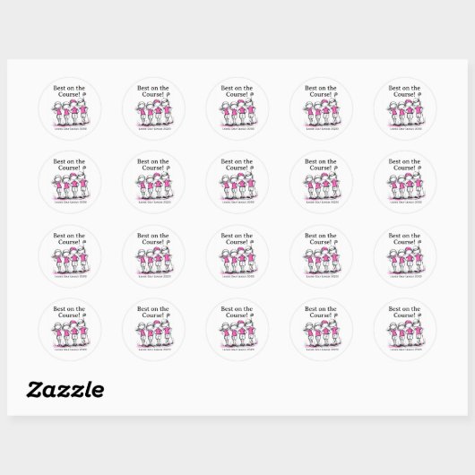 Custom Ladies Golf League Award Sticker (Vel)