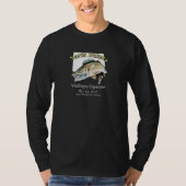 Custom Lake and Date North Dakota Walleye Open T-shirt (Voorkant)