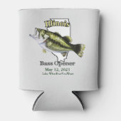 Custom Lake/Date Illinois Bass Opener Light Blikjeskoeler (Voorkant)