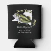 Custom Lake/Date New York Bass Open Dark Blikjeskoeler (Achterkant)