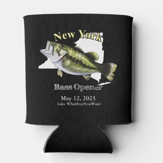 Custom Lake/Date New York Bass Open Dark Blikjeskoeler (Achterkant)