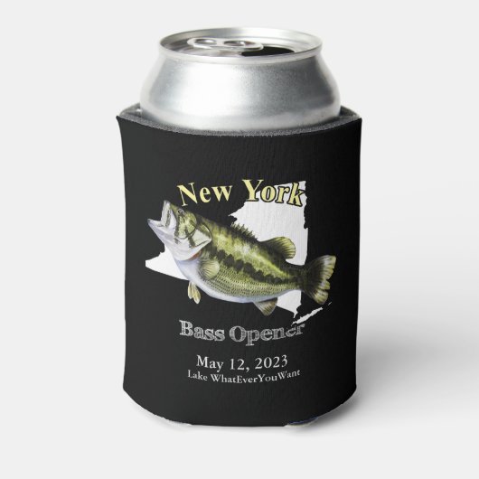 Custom Lake/Date New York Bass Open Dark Blikjeskoeler (Blikje Achterkant)