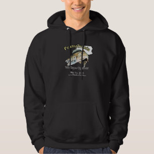 Custom Lake/Date Pennsylvania Walleye Opener Dark Hoodie