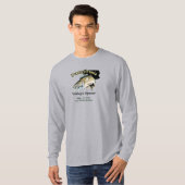 Custom Lake/Date Pennsylvania Walleye Opener T-shirt (Voorkant volledig)