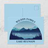 Custom Lake House Family Reunion Summer Vacking Briefkaart (Voorkant / Achterkant)