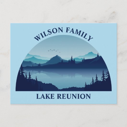 Custom Lake House Family Reunion Summer Vacking Briefkaart (Voorkant)