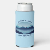 Custom Lake House Family Reunion Summer Vacking Seltzer Blikjeskoeler (Seltzer Achterkant)