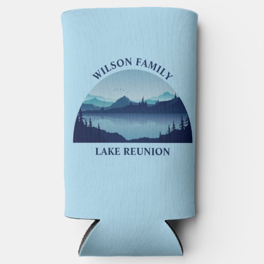 Custom Lake House Family Reunion Summer Vacking Seltzer Blikjeskoeler (Voorkant)
