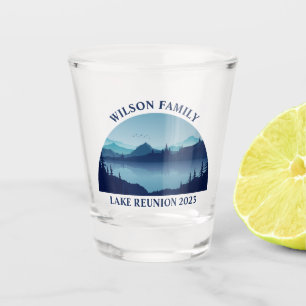Custom Lake House Family Reunion Summer Vacking Shot Glas