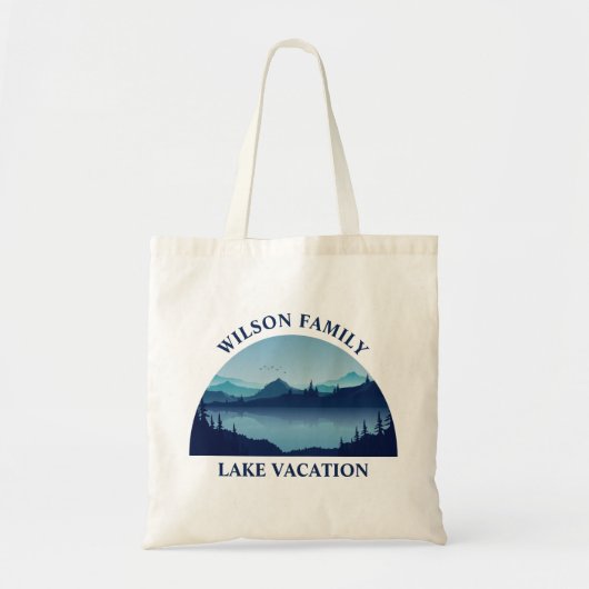 Custom Lake House Family Reunion Summer Vacking Tote Bag (Voorkant)
