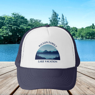Custom Lake House Family Reunion Summer Vacking Trucker Pet