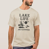 Custom Lake Life Mannen T-shirt (Voorkant)