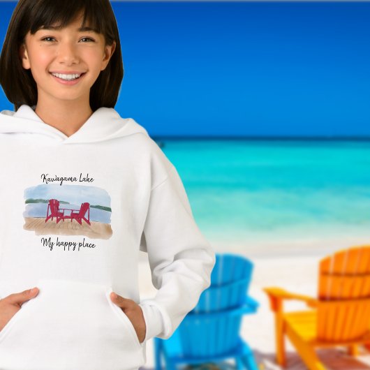 Custom Lake Uitzicht "Mijn gelukkige plek T-shirt