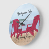 Custom Lake Uitzicht "Mijn Happy Place Grote Klok (Hoek)
