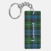 Custom Lamont Tartan Plaid Sleutelhanger (Voorkant Links)