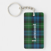 Custom Lamont Tartan Plaid Sleutelhanger (Voorkant)