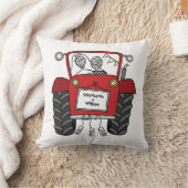 Custom Land Bruiloft Rode Tractor Kussen (Deken)