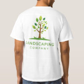 Custom Landscaping Company T-shirt | beroeps (Achterkant)
