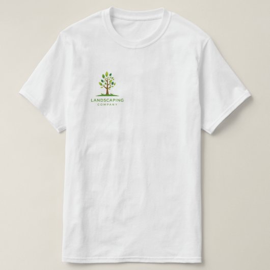 Custom Landscaping Company T-shirt | beroeps (Design voorkant)