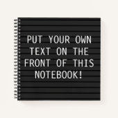 CUSTOM-laptop met LETTERBOARD School Notitieboek (Voorkant)