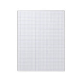 Custom Large Graph Paper Note Pad (Grids, Squares) Notitieblok (Linkerzijde)