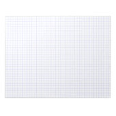 Custom Large Graph Paper Note Pad (Grids, Squares) Notitieblok (Voorkant)