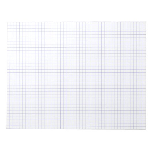 Custom Large Graph Paper Note Pad (Grids, Squares) Notitieblok (Voorkant)