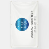 Custom Large Logo Company Branding Simple  Spandoek (Verticaal)