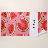 Custom Large Watermelon Graphic Beach Towel Strandlaken (Voorkant)