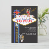 Custom Las Vegas Bachelorette Party Kaart (Staand voorkant)