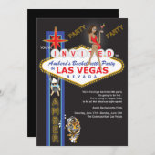 Custom Las Vegas Bachelorette Party Kaart (Voorkant / Achterkant)