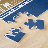 Custom Las Vegas Strip Skyline Vintage Cityscape Legpuzzel (Zijkant)