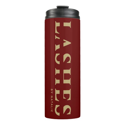 Custom Lash Extension Technician Cool Esthetician Thermosbeker (Voorkant)