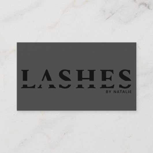 Custom Lash Extension Technician Cool QR Code Visitekaartje (Voorkant)