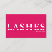 Custom Lash Extension Technician Cool QR Code Visitekaartje (Voorkant)