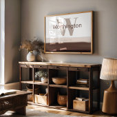 Custom Last Name Print Sign Gift for New Homeowner