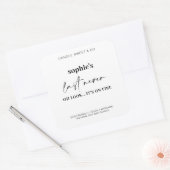 Custom Last Nerve Candle Grappige Kaars Vierkante Sticker (Envelop)