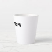 Custom Latte Mug Blank Template - 12oz Mok (Voorkant)