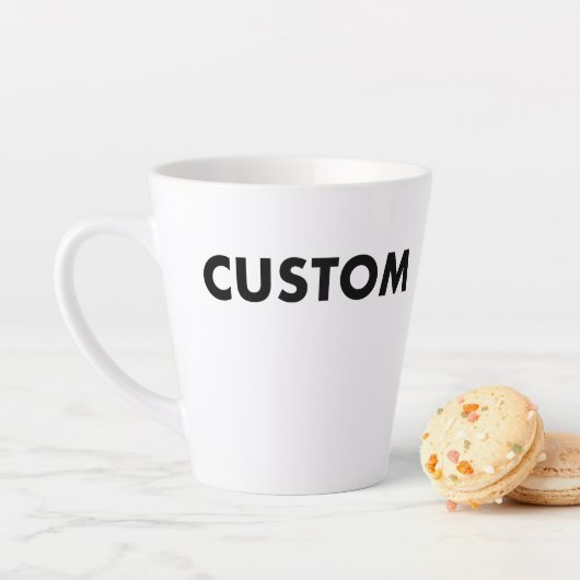 Custom Latte Mug Blank Template - 12oz Mok (In situ)