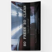 Custom Laundromat Business Banner (Verticaal)