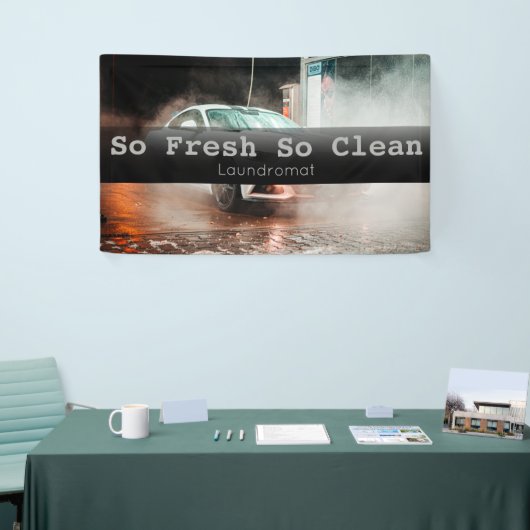 Custom Laundromat Business Spandoek (Beurs)