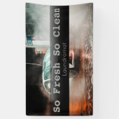 Custom Laundromat Business Spandoek (Verticaal)