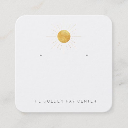 custom-Laurie- Keep - met gaten Vierkante Visitekaartje (Voorkant)